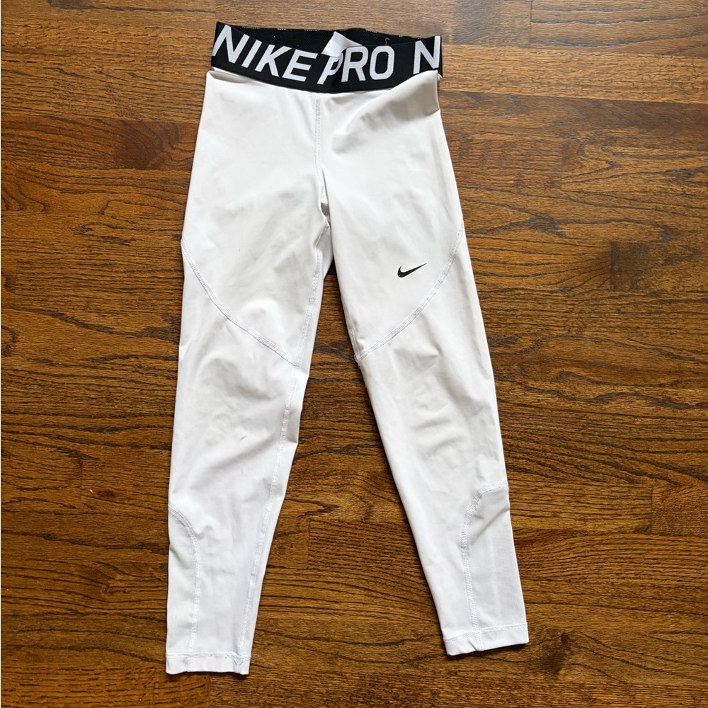Nike Pro Women's White Compression Leggings